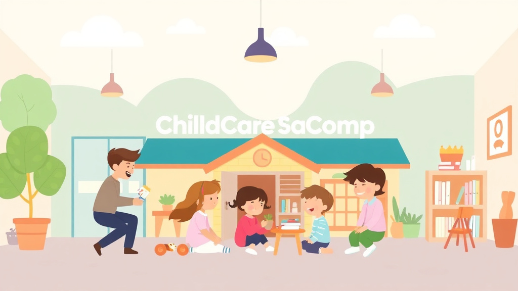 A professional illustration depicting childCareComp for New Childcare Centers: Getting Started