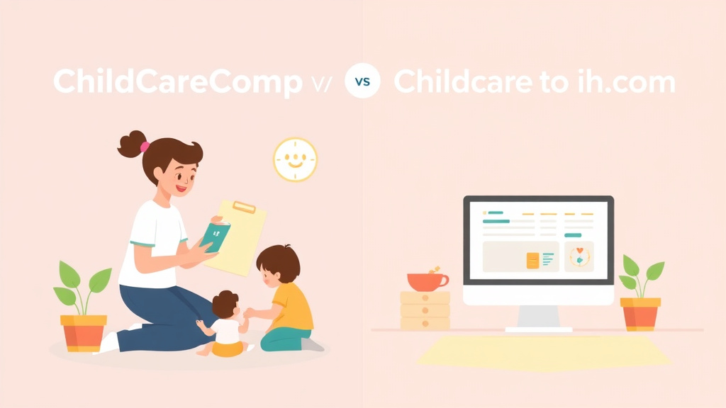 Detailed visual representation of childCareComp vs ChildCareCenter.com Management Tools