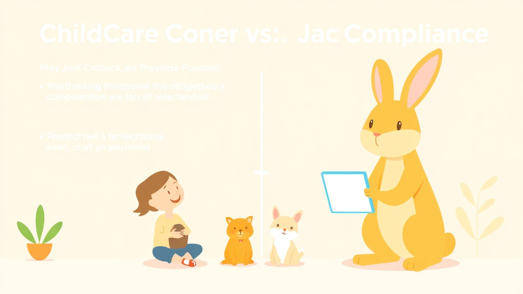 Clear illustration of childCareComp vs Jackrabbit Care: Compliance Features with supporting details