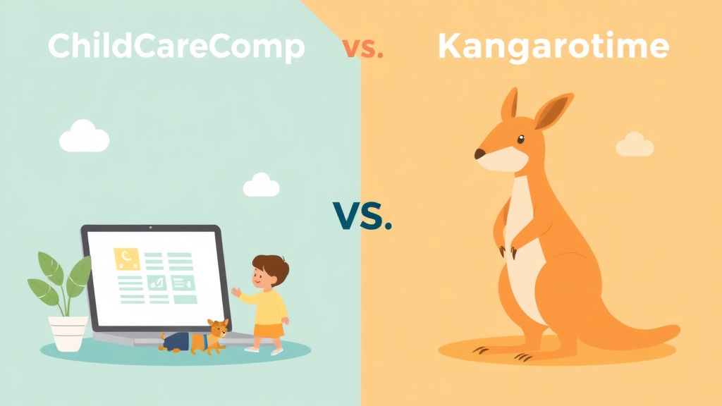 Clear illustration of childCareComp vs Kangarootime: Compliance Management with supporting details