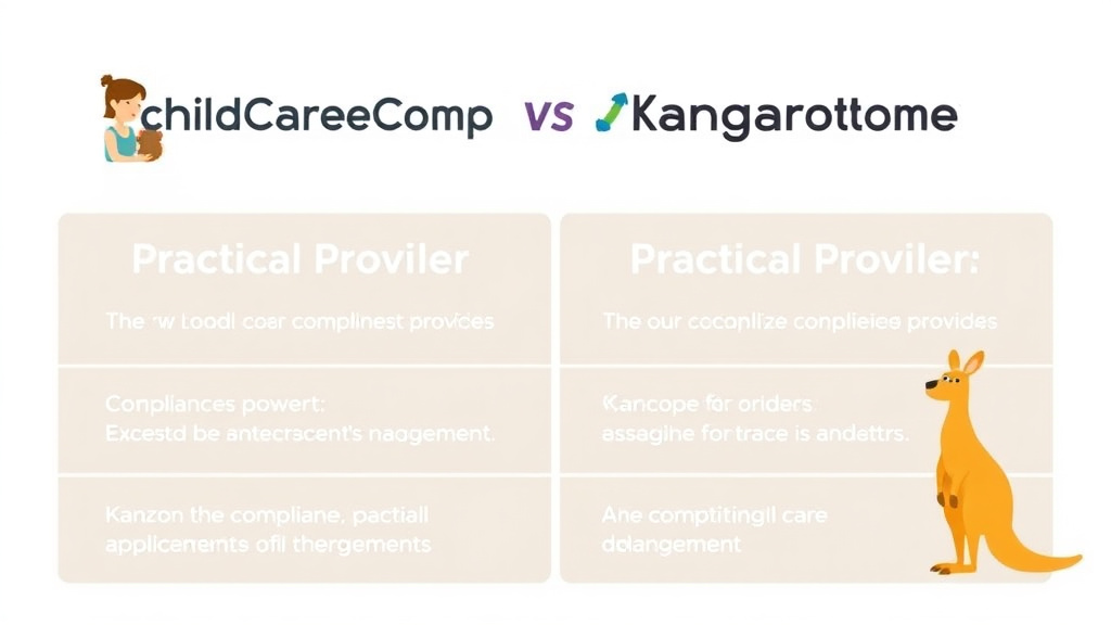 Practical workflow diagram for childCareComp vs Kangarootime: Compliance Management