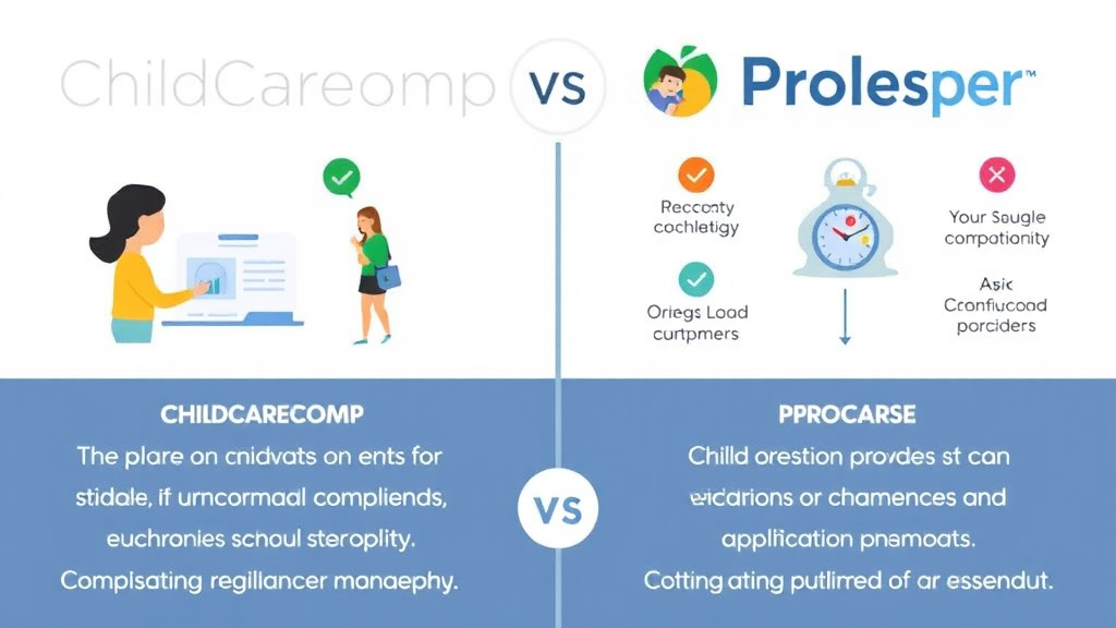 Practical checklist visual for childCareComp vs Procare: Compliance Management Comparison