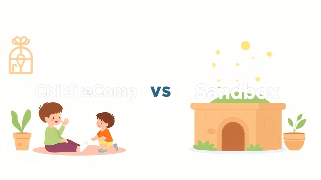 Detailed visual representation of childCareComp vs Sandbox Childcare: Feature Comparison