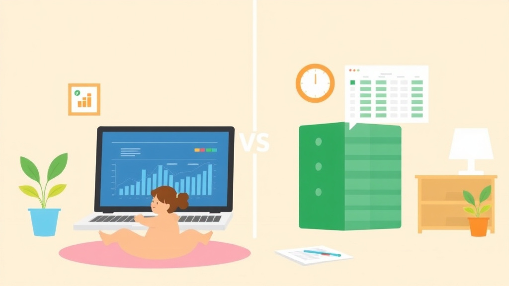 Clear illustration of childCareComp vs Spreadsheets for Compliance Tracking with supporting details