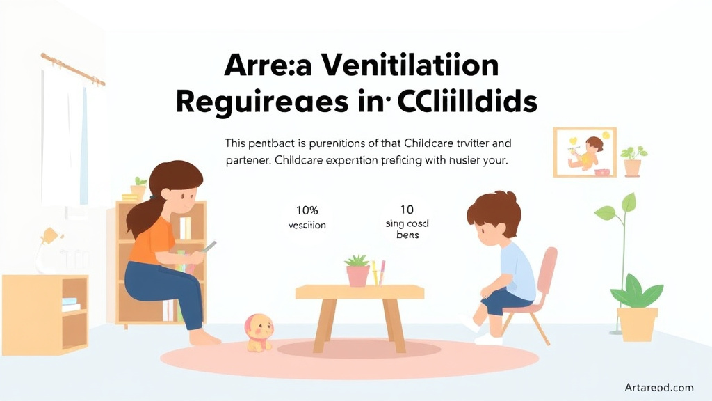 Action-oriented illustration showing how to apply art Area Ventilation Requirements for Childcare