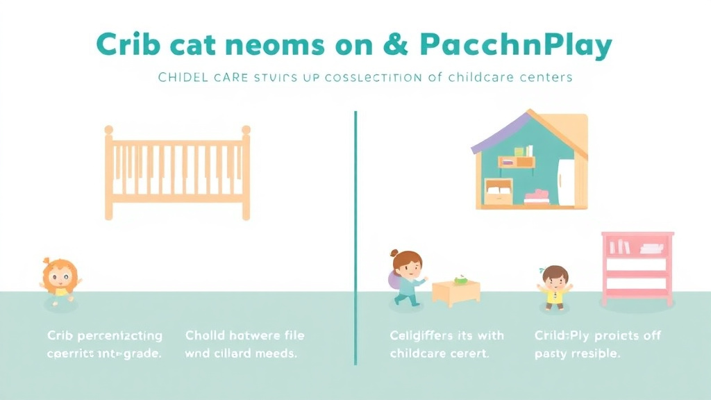 Real-world application diagram for crib and Pack-n-Play Requirements for Childcare Centers