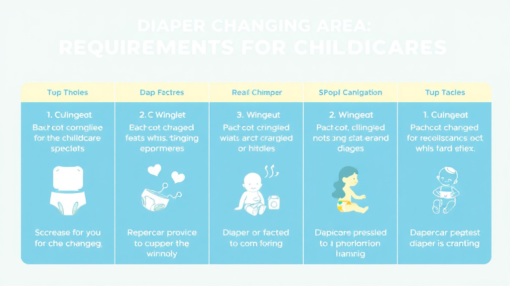 Practical workflow diagram for diaper Changing Area Requirements for Childcare