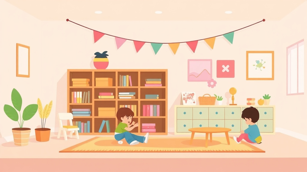 A professional illustration depicting dramatic Play Area Requirements for Childcare