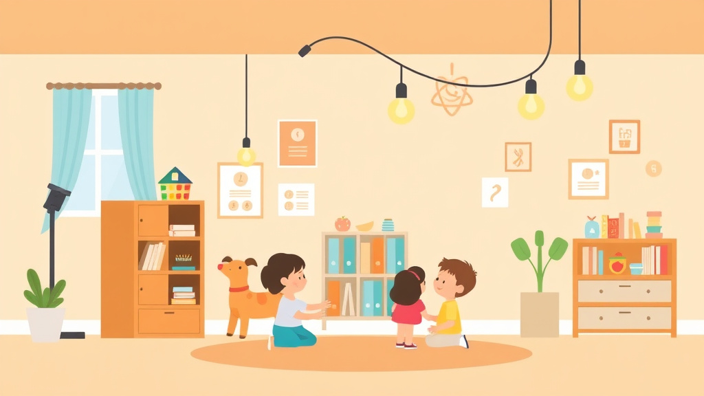 A professional illustration depicting electrical Safety Requirements for Childcare Centers