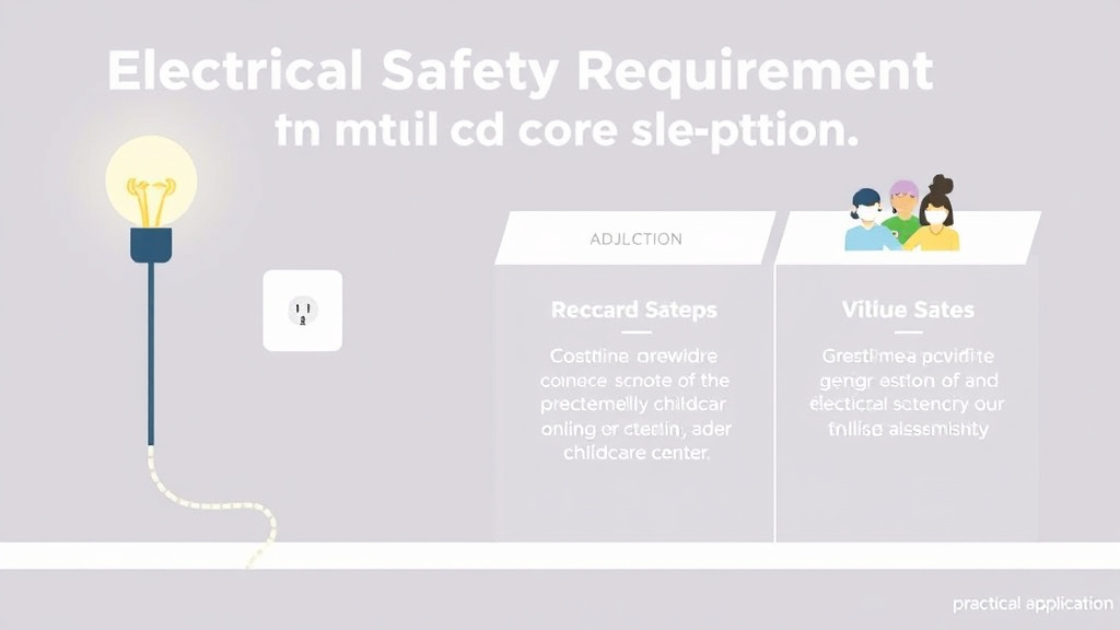 Real-world application diagram for electrical Safety Requirements for Childcare Centers
