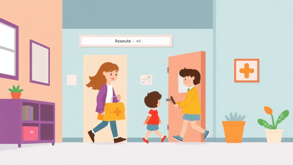 Illustration breaking down the fundamentals of emergency Evacuation Route Requirements for Childcare