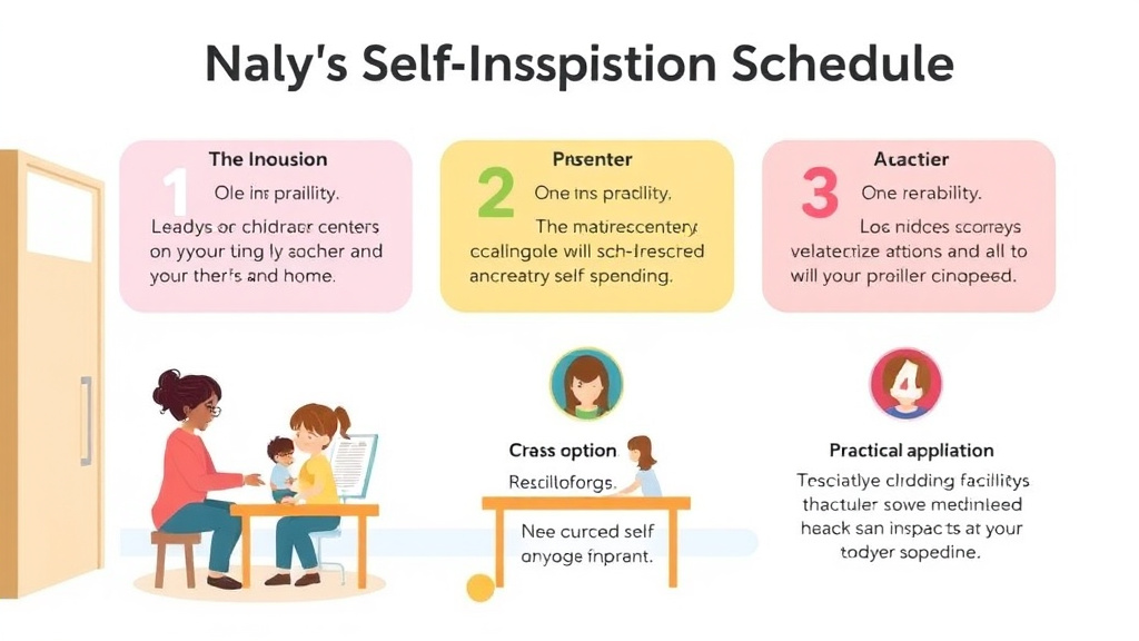 Practical workflow diagram for facility Self-Inspection Schedule for Childcare Centers