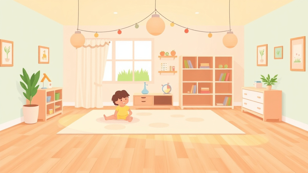 Visual overview of flooring Requirements for Childcare Centers with key concepts highlighted