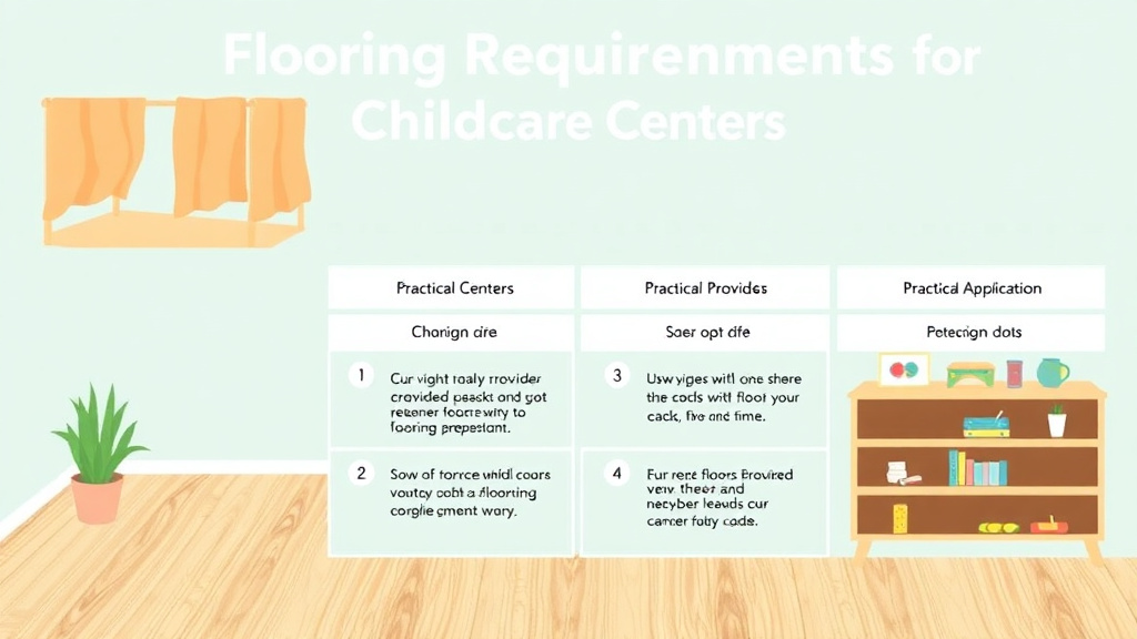 Implementation roadmap for flooring Requirements for Childcare Centers with actionable steps