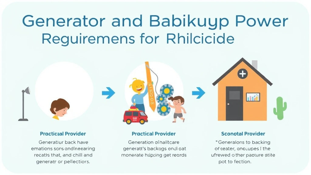 Implementation roadmap for generator and Backup Power Requirements for Childcare with actionable steps