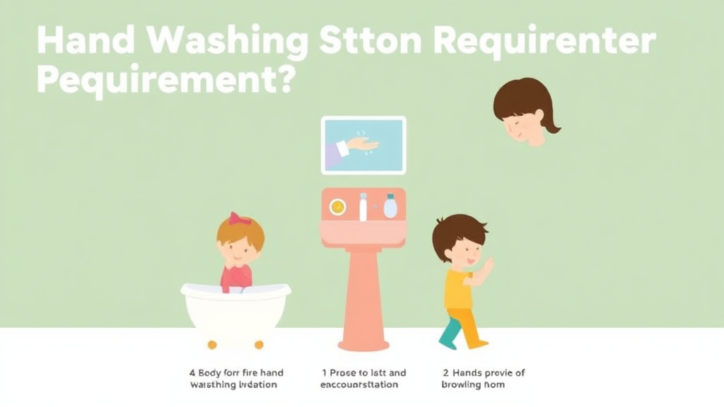 Hands-on guide visualization for hand Washing Station Requirements for Childcare