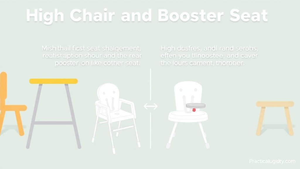 Real-world application diagram for high Chair and Booster Seat Requirements for Childcare