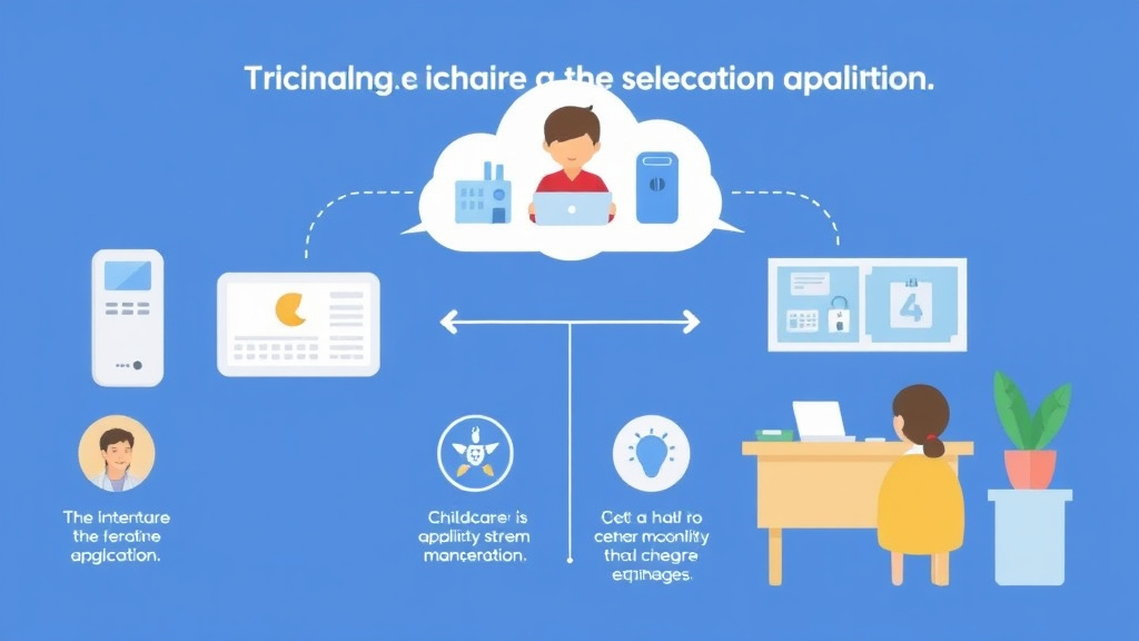 Action-oriented illustration showing how to apply intercom and Communication Systems for Childcare