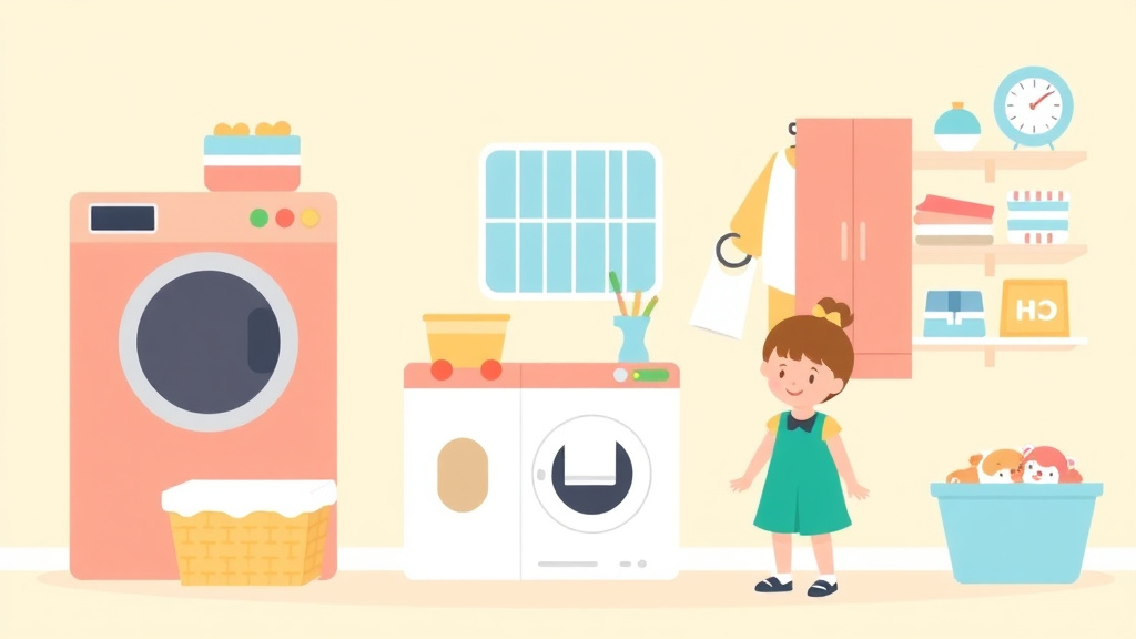 An informative visual explaining laundry and Linen Requirements for Childcare Centers for beginners and professionals