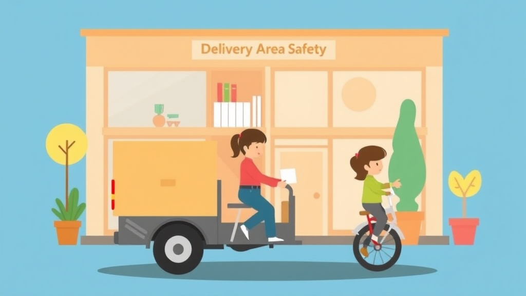 Educational graphic covering the essentials of delivery Area Safety for Childcare Centers