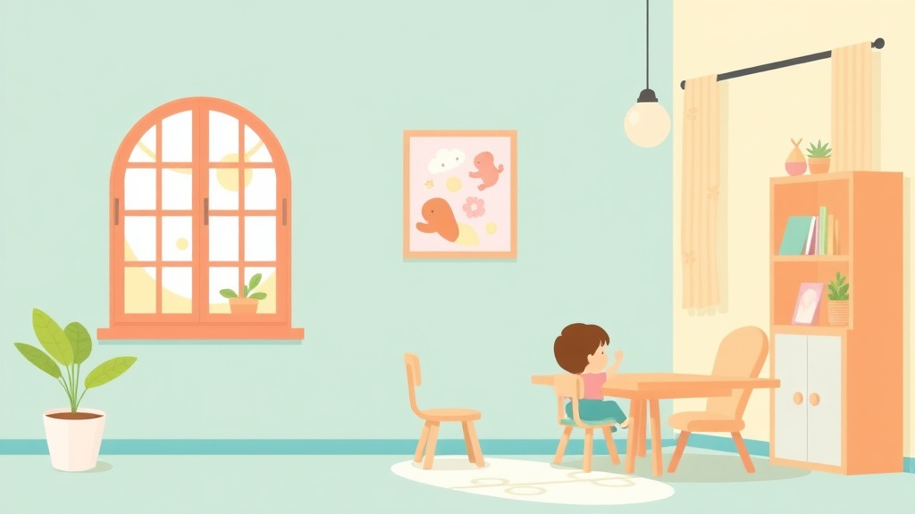 Educational graphic covering the essentials of natural Light and Window Requirements for Childcare