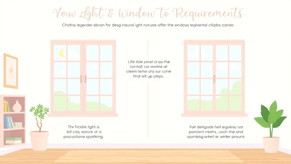 Practical workflow diagram for natural Light and Window Requirements for Childcare