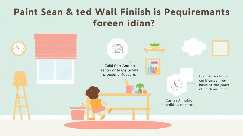 Hands-on guide visualization for paint and Wall Finish Requirements for Childcare