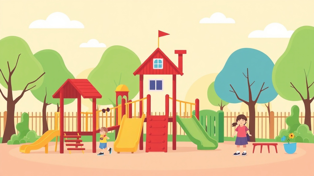 Conceptual diagram showing how playground Safety Standards for Childcare Centers works in practice