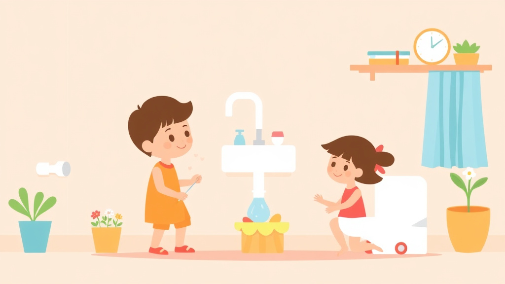 Educational graphic covering the essentials of plumbing and Water System Requirements for Childcare