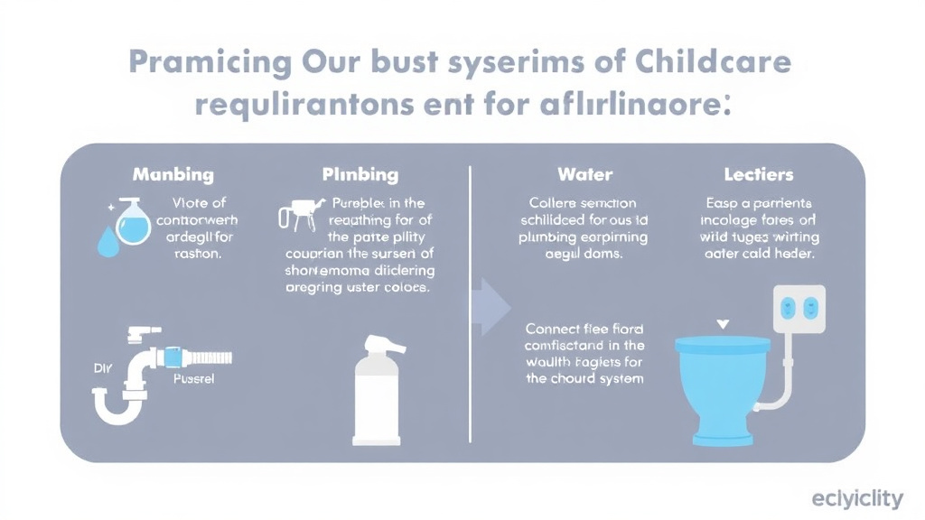 Practical checklist visual for plumbing and Water System Requirements for Childcare