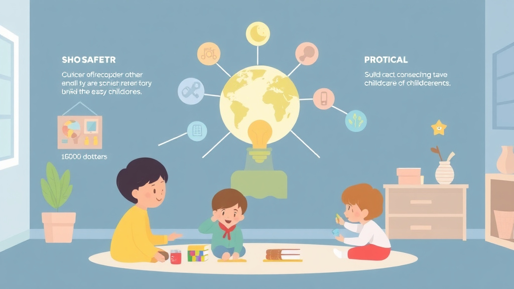 Process flow illustration for putting science and Discovery Area Safety in Childcare into action