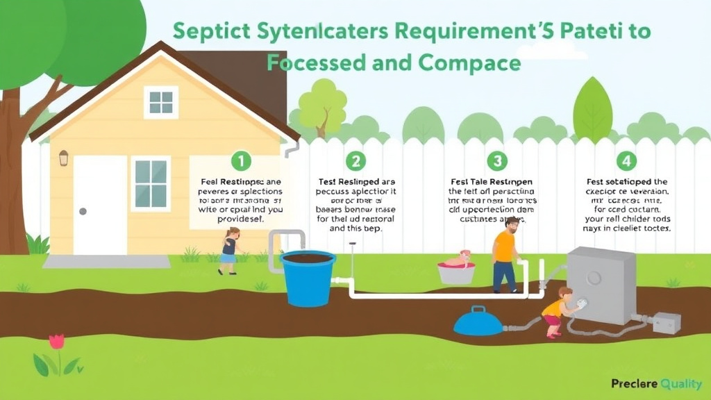 Practical checklist visual for septic System Requirements for Childcare Centers