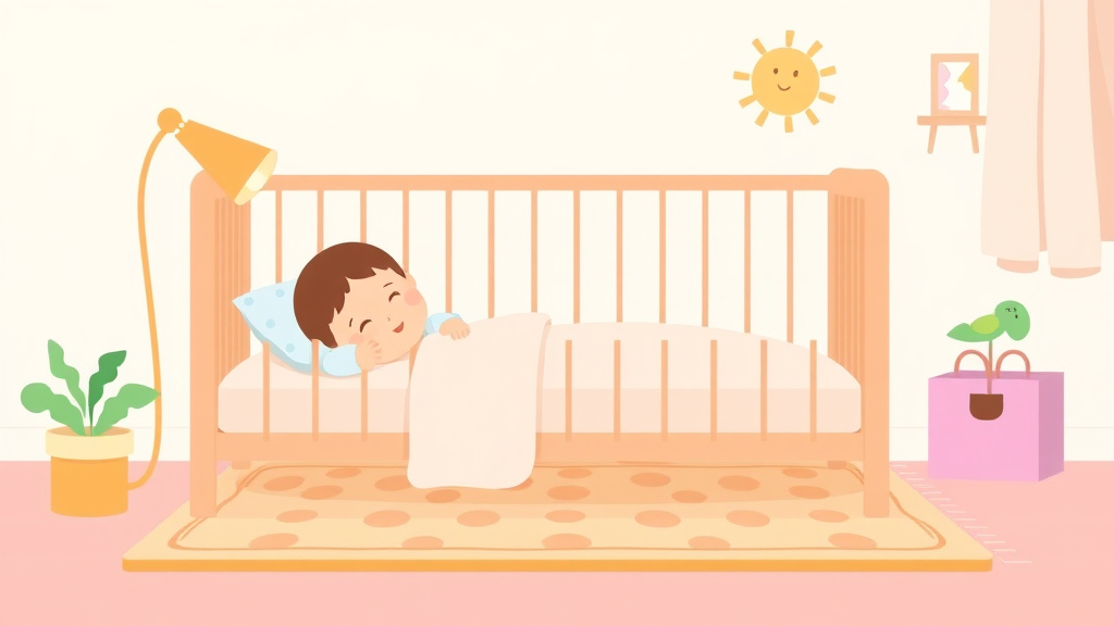 Educational graphic covering the essentials of sleeping Cot and Mat Requirements for Childcare