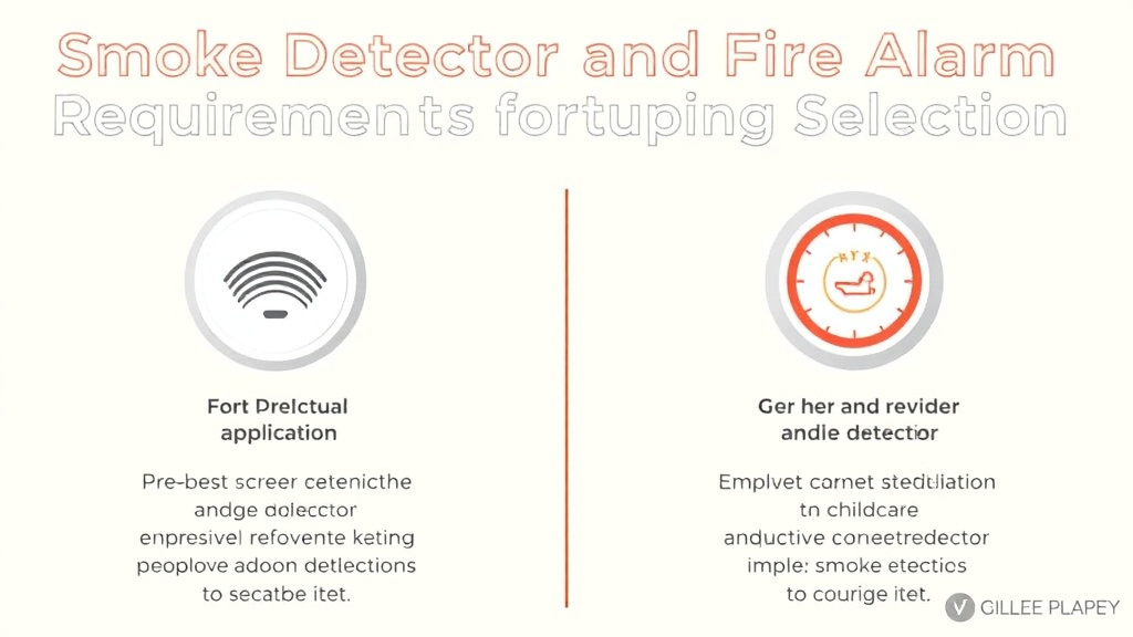 Practical workflow diagram for smoke Detector and Fire Alarm Requirements for Childcare