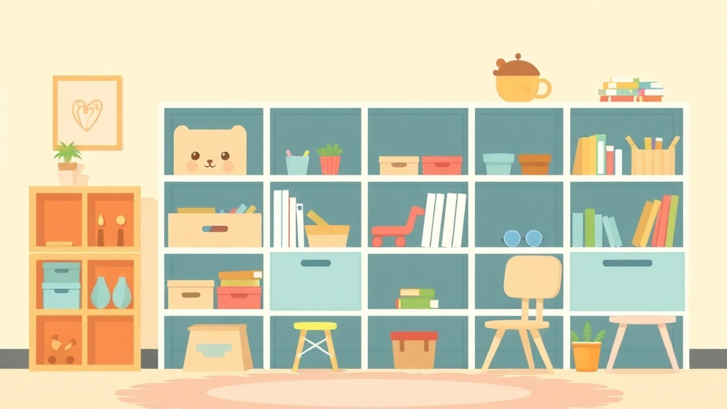 Illustration breaking down the fundamentals of storage and Cubby Requirements for Childcare Centers