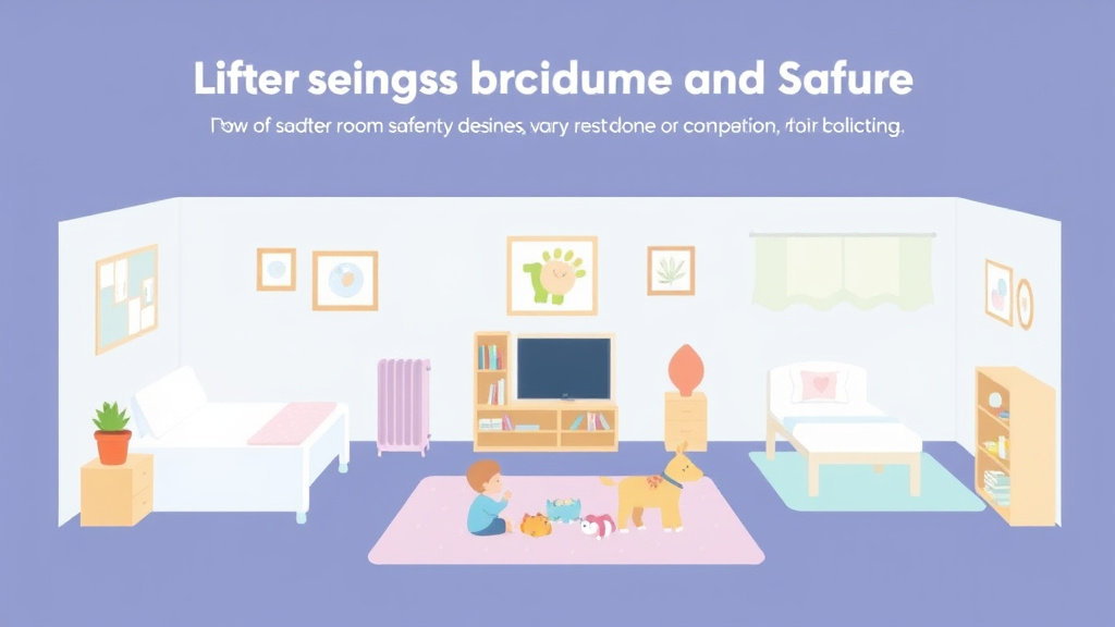 Real-world application diagram for toddler Room Layout and Safety Requirements