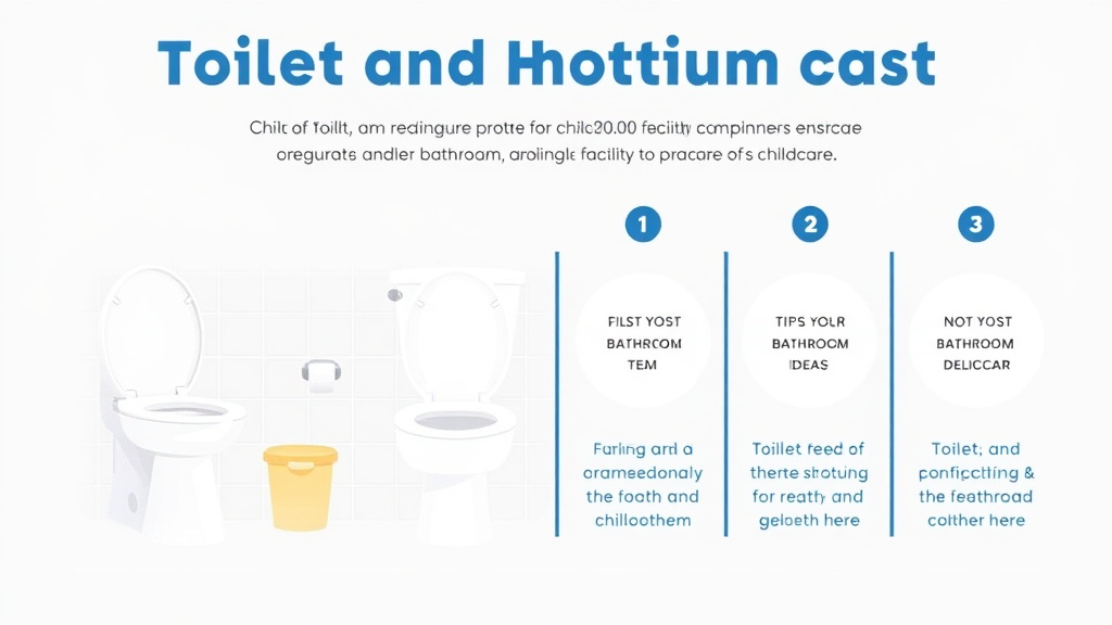 Process flow illustration for putting toilet and Bathroom Facility Requirements for Childcare into action