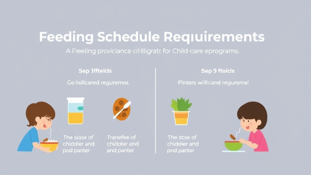 Real-world application diagram for feeding Schedule Requirements for Childcare Programs