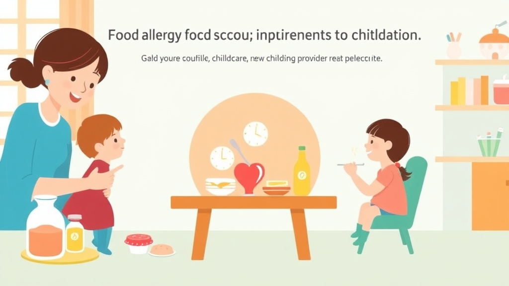 Hands-on guide visualization for food Allergy Accommodation Requirements for Childcare