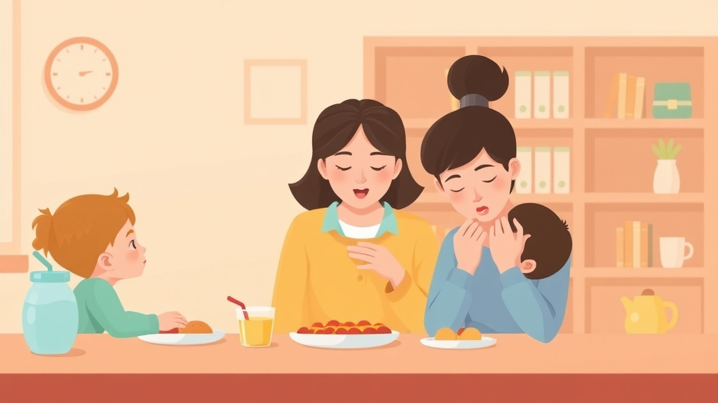 Illustration breaking down the fundamentals of food Choking Prevention in Childcare Settings