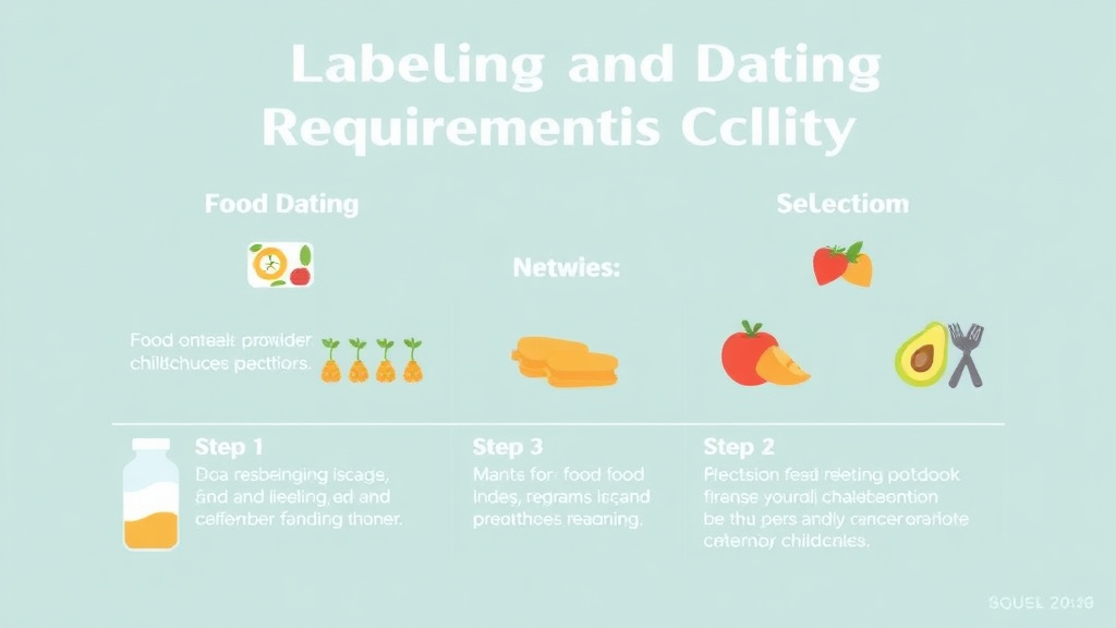 Step-by-step visual guide for implementing food Labeling and Dating Requirements for Childcare