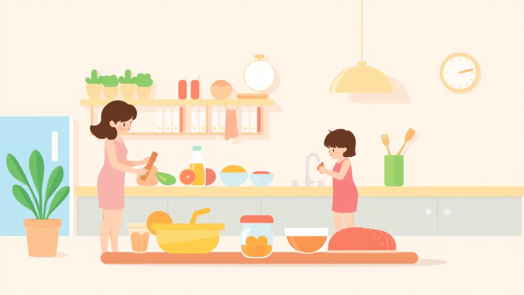 Conceptual diagram showing how food Preparation Surface Requirements for Childcare works in practice