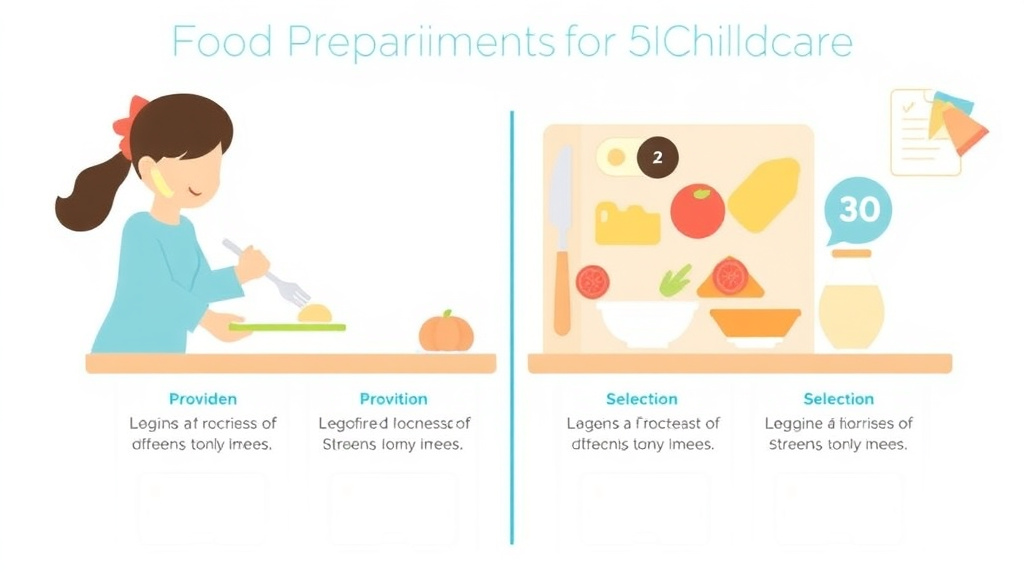 Step-by-step visual guide for implementing food Preparation Surface Requirements for Childcare