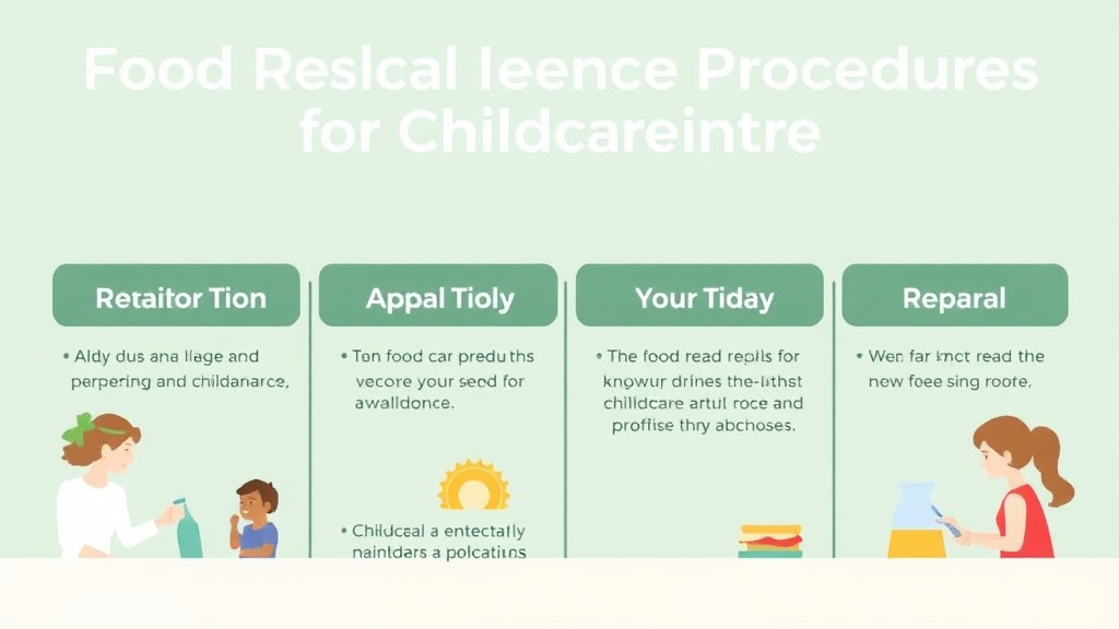 Process flow illustration for putting food Recall Response Procedures for Childcare Centers into action
