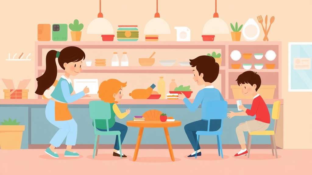 Conceptual diagram showing how food Service Budget Management for Childcare Centers works in practice