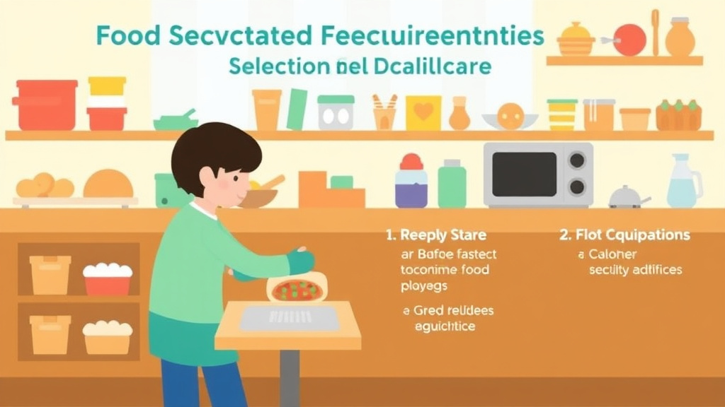 Real-world application diagram for food Service Equipment Requirements for Childcare