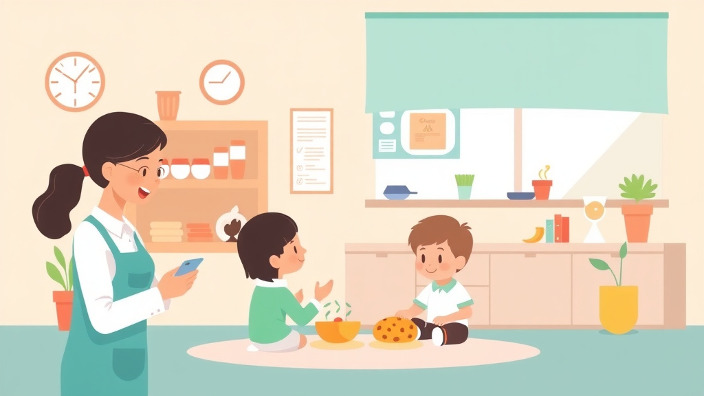 Clear illustration of food Service Manager Certification for Childcare with supporting details