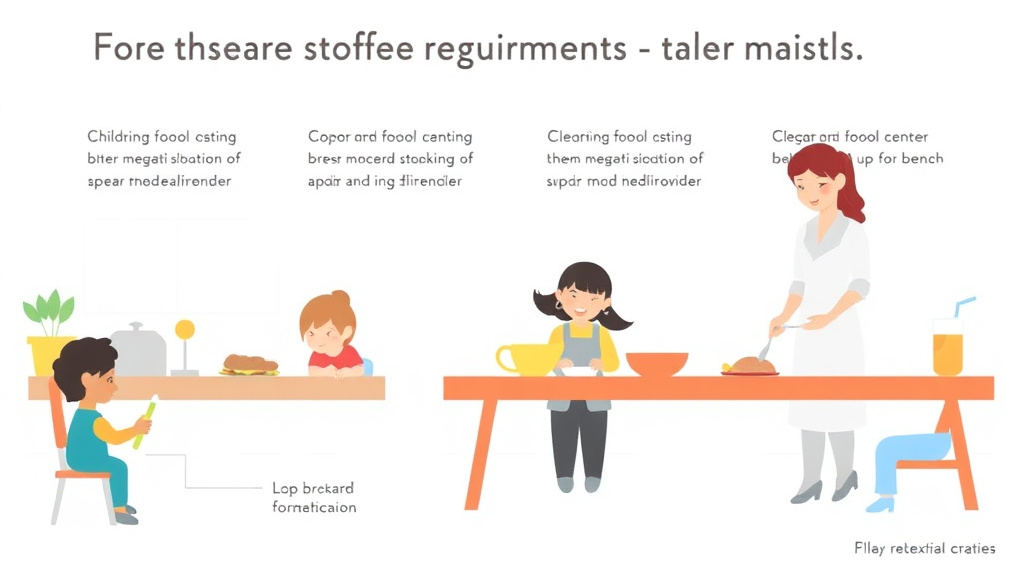 Implementation roadmap for food Service Staffing Requirements for Childcare Centers with actionable steps