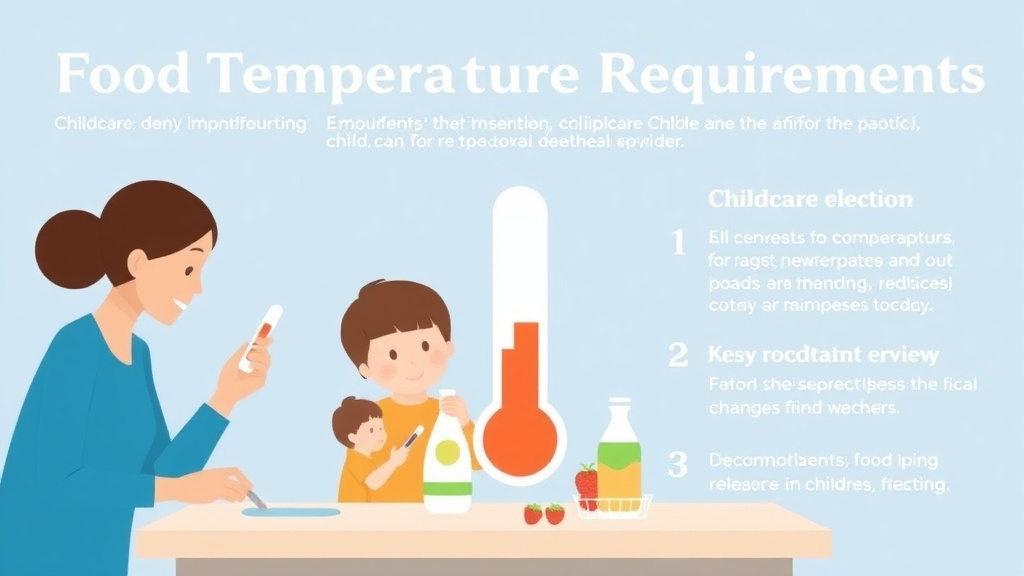 Real-world application diagram for food Temperature Monitoring Requirements for Childcare