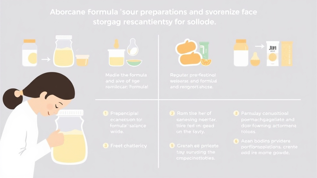 Practical workflow diagram for formula Preparation and Storage Requirements for Childcare